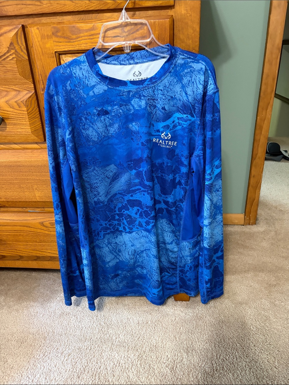 Realtree Blue Performance Fishing Shirt